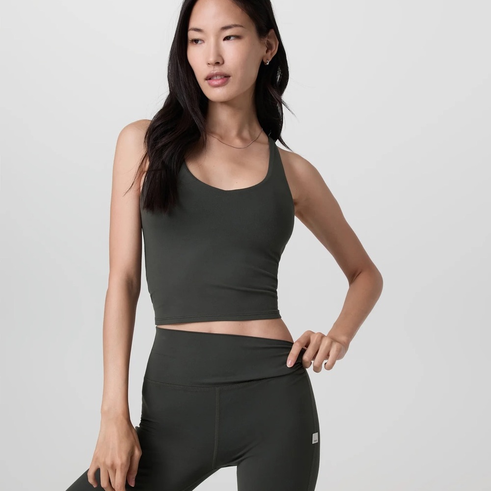 Vuori Halo Performance Crop 2.0 Kale